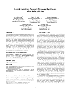 Least-violating control strategy synthesis with safety