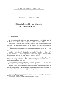 Differential simplicity and dimension of a commutative ring (**)