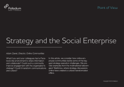 Strategy and the Social Enterprise