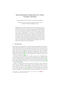 State-Dependent Exploration for Policy Gradient Methods