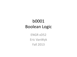 b0001 Boolean Logic