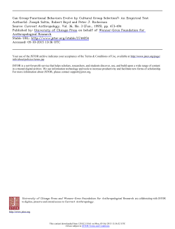 Can Group-Functional Behaviors Evolve by Cultural Group Selection?