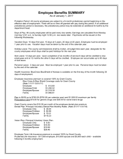 Probation Period: All County employees are