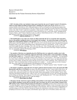 Round 11(n) - Quiz Bowl Trash Packets