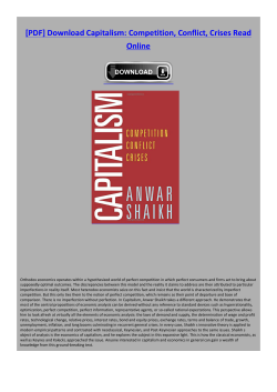 Capitalism: Competition, Conflict