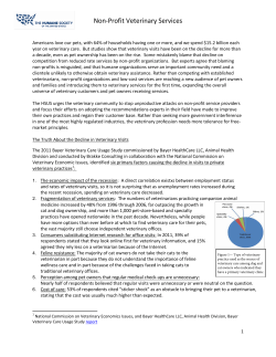 Non-Profit Veterinary Services