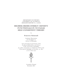 higher-order energy density functionals in nuclear self