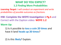 Quick Start Expectations