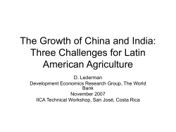 The Growth of China and India
