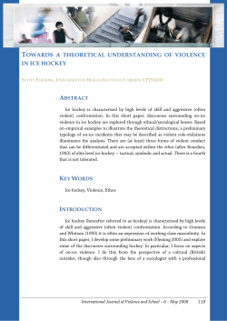 towards a theoretical understanding of violence in ice hockey