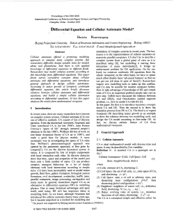 Differential equation and cellular automata model