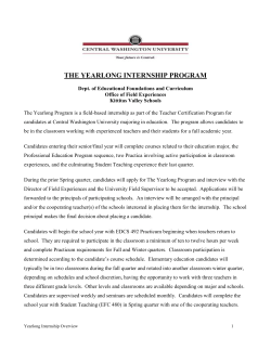 Professional Development School