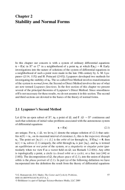 Stability and Normal Forms