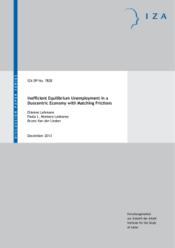 Inefficient Equilibrium Unemployment in a Duocentric Economy