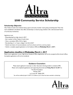 $500 Community Service Scholarship