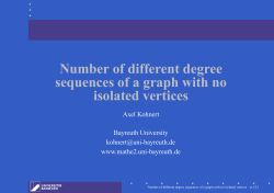 Number of different degree sequences of a graph