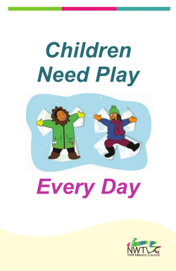 Children Need Play Every Day