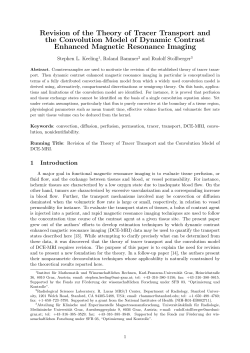 Revision of the Theory of Tracer Transport and the Convolution