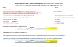 Hypothetical Harvest Model to Consider in Addressing ODF