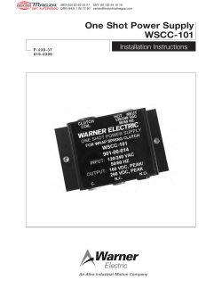 One Shot Power Supply WSCC-101