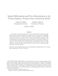 Spatial Differentiation and Price Discrimination in the