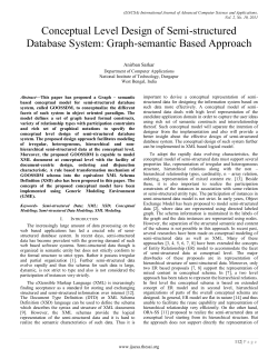 Conceptual Level Design of Semi-structured Database System
