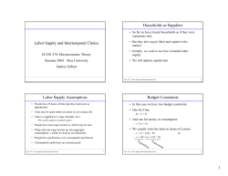 Labor Supply and Intertemporal Choice