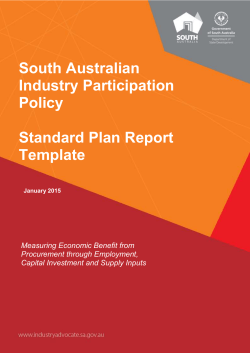 SA IPP Standard Plan Report Template