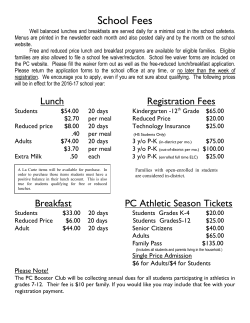 2016/2017 School Fees - Paton Churdan Schools