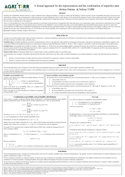 A formal approach for the representation and the