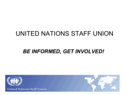 Introductory PowerPoint - UN Staff Union New York