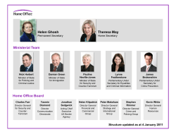 Organisational structure of the Identity and Passport Service