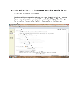 Importing curricular trade books to be housed in