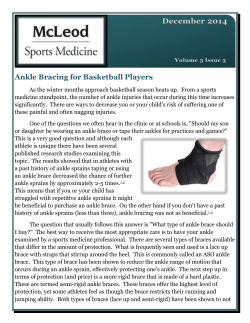 Ankle Bracing for Basketball Players