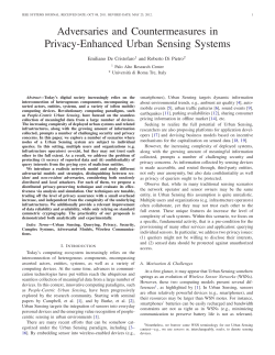 Adversaries and Countermeasures in Privacy