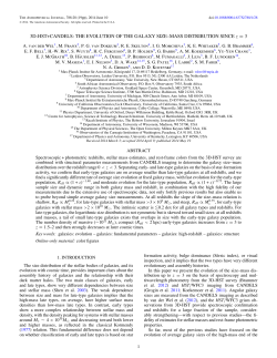 3D-HST+CANDELS: THE EVOLUTION OF THE