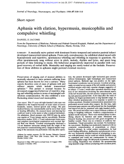 compulsive whistling