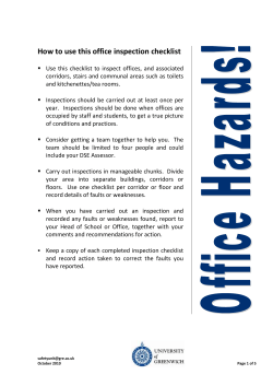 Office Inspection Checklist