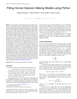 Fitting Human Decision Making Models using Python
