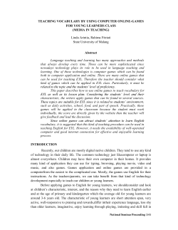 TEACHING VOCABULARY BY USING COMPUTER ONLINE