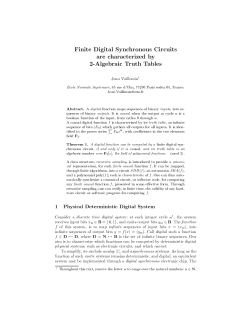 Finite Digital Synchronous Circuits are characterized by 2