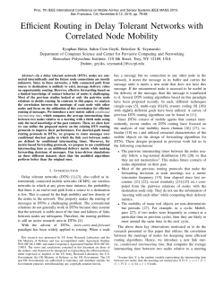 Efficient Routing in Delay Tolerant Networks with Correlated Node