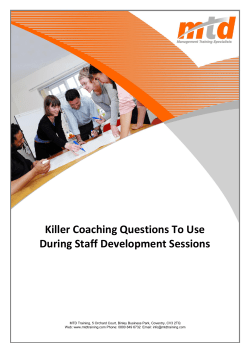 Killer Coaching Questions To Use During Staff