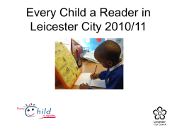 Every Child a Reader in Leicester City 2010/11