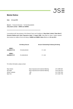 Full Delisting - ABN83, ABN84 - 28 July 2014