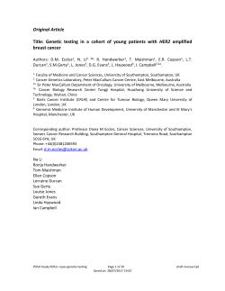 Genetic testing in a cohort of young patients with