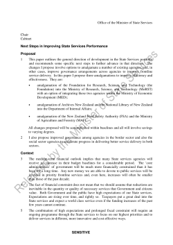Next Steps in Improving State Services Performance