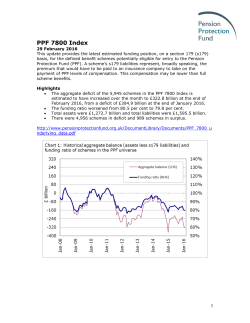 PPF7800 Index - Pension Protection Fund