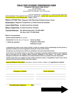 FIELD TRIP STUDENT PERMISSION FORM Nature