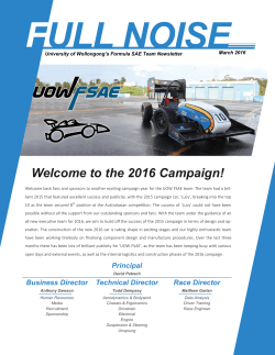 March 2016 - UOW Motorsport